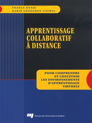 cover image of Apprentissage collaboratif à distance